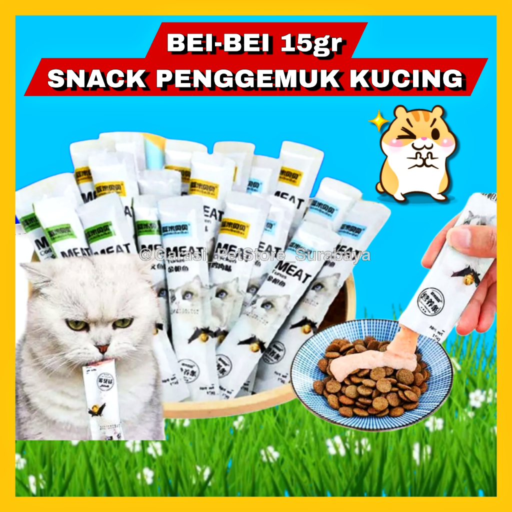 Jual GPSS BEI BEI Creamy Cat Food 15gr Snack Kucing Kitten Adult