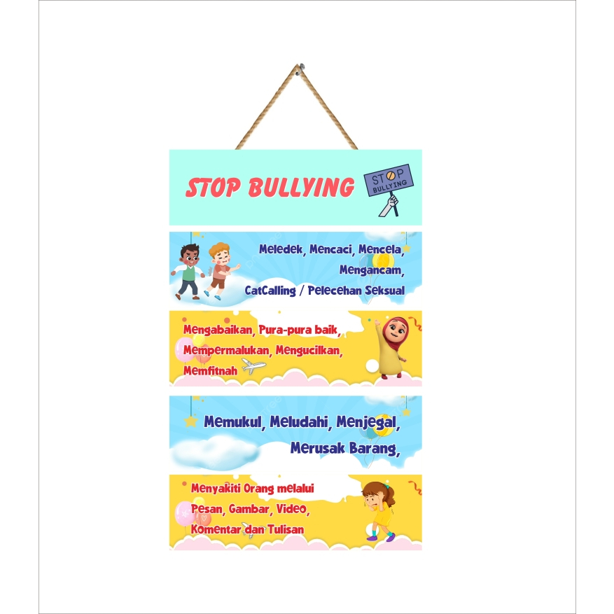 Jual HIASAN DINDING SEKOLAH STOP BULLYING Shopee Indonesia