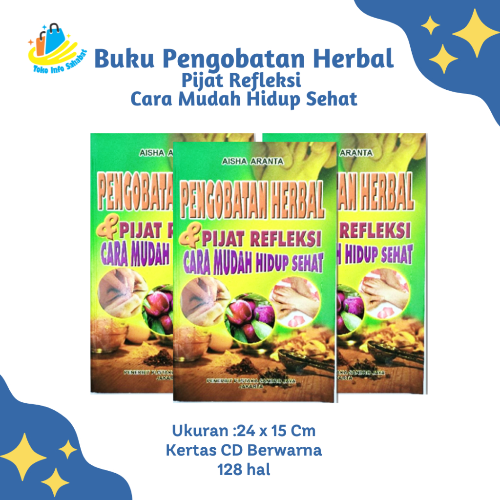 Jual Buku Pengobatan Herbal Dan Pijat Refleksi Terlengkap Shopee