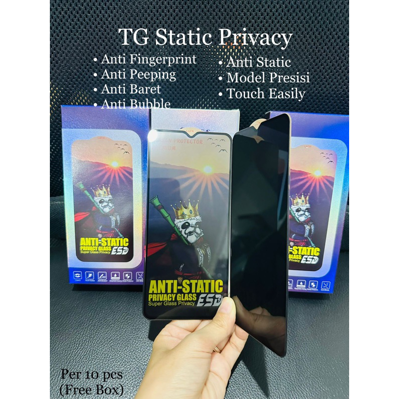 Jual Tempered Glass Anti Static Spy All Tipe Handphone Grosir Anti