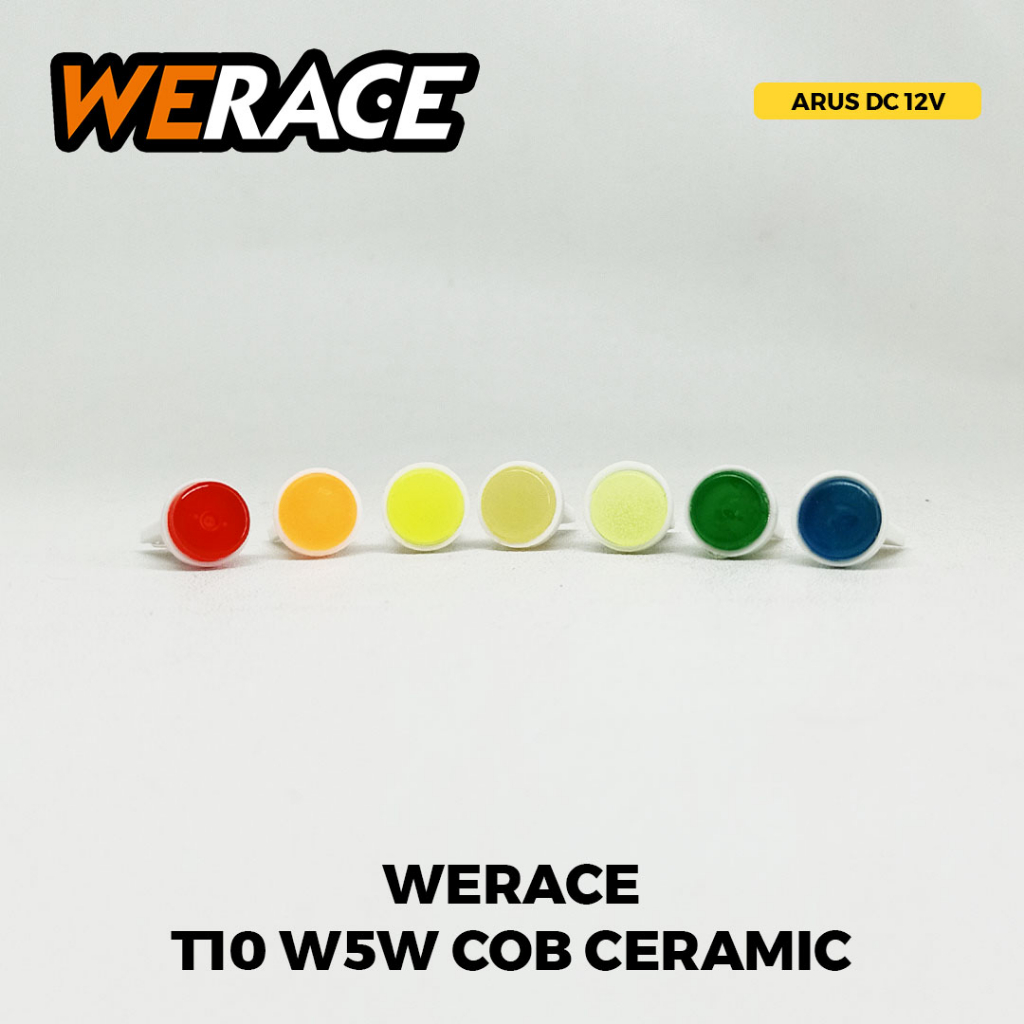 Jual WERACE LED T10 W5W COB CERAMIC GEPENG LAMPU SEN SENJA