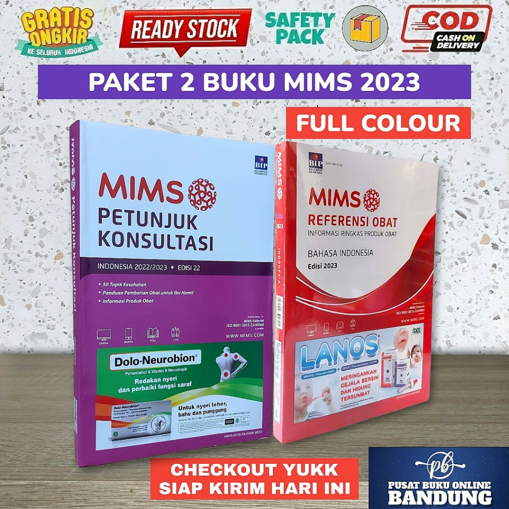 Jual PAKET 3 BUKU MIMS ISO MIMS PETUNJUK KONSULTASI EDISI 22 2022 2023