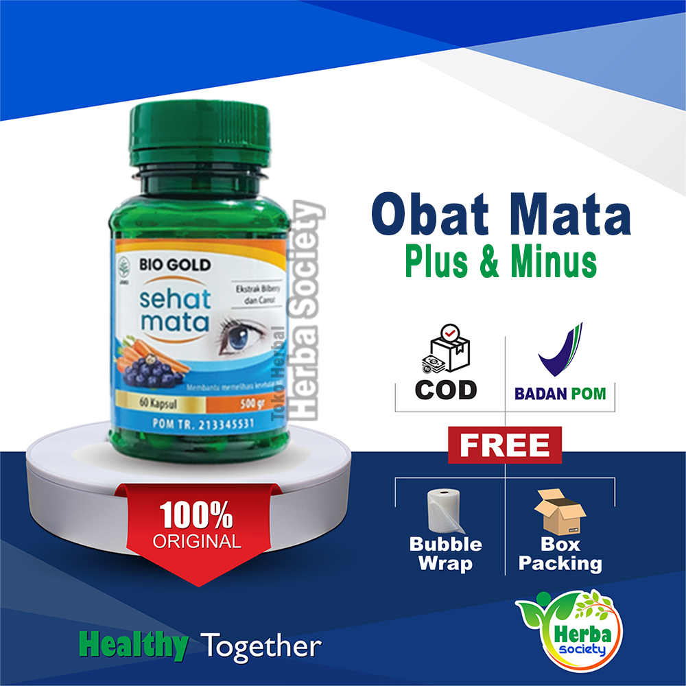 Jual SEHAT MATA BIO GOLD Obat Mata Minus Plus Dan Silinder Ampuh Herbal