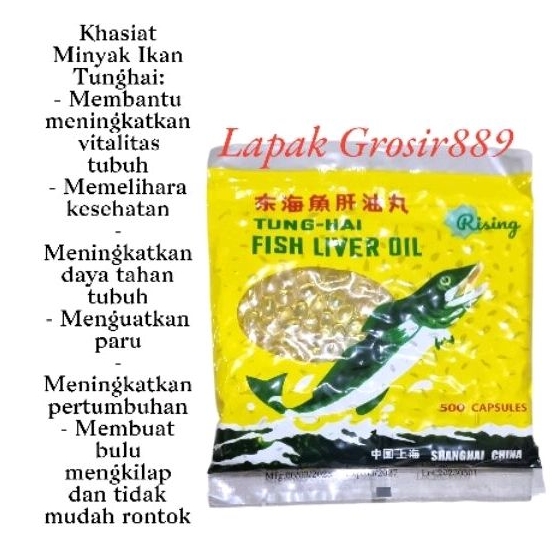 Jual Tung Hai Fish Liver Oil Tunghai Minyak Ikan Isi S Shopee