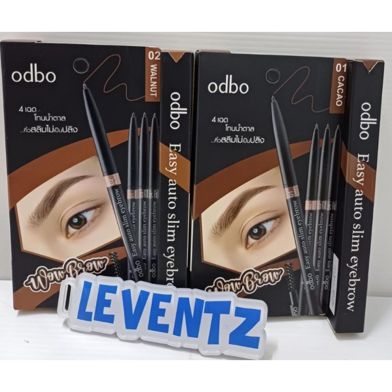 Jual NEW PACKAGING ODBO SLIM SHAPE EYEBROW AUTO PENCIL OD703 Pensil