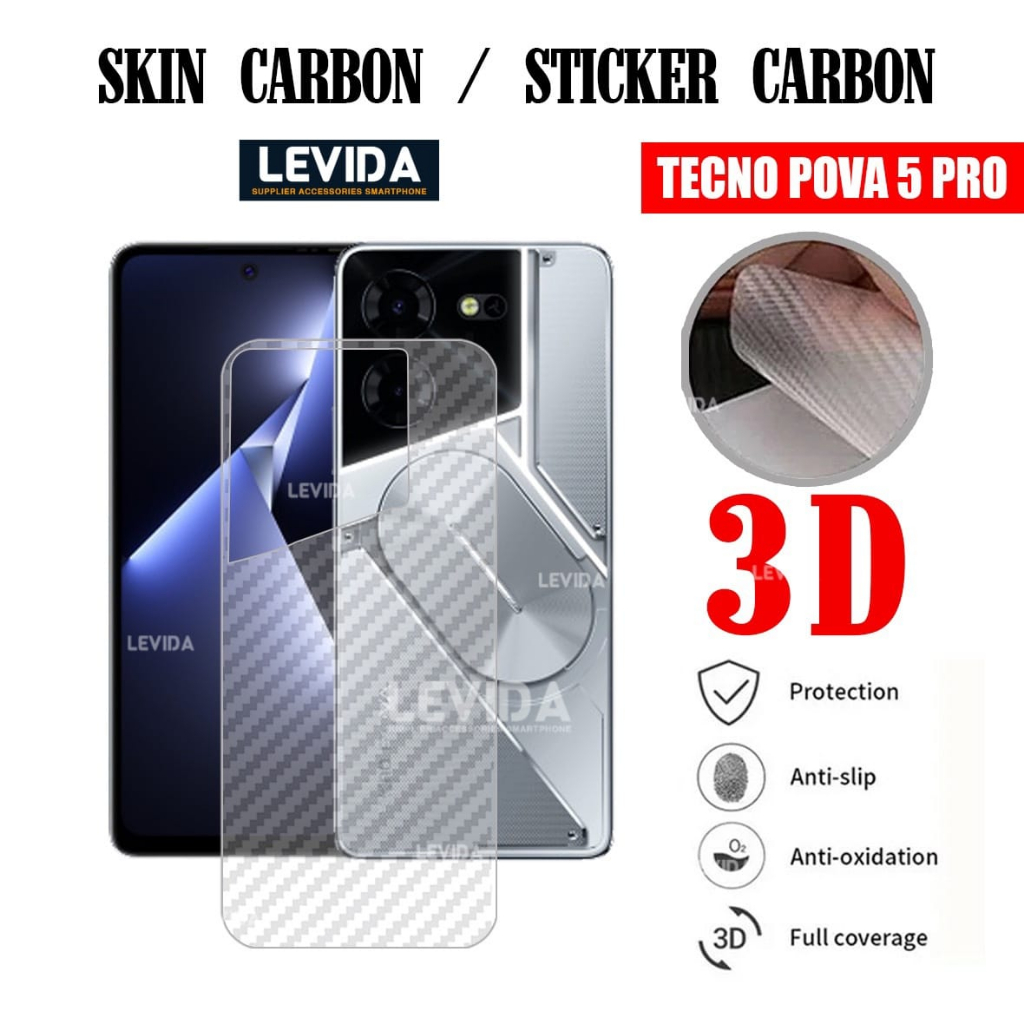 Jual Skin Carbon Tecno Pova Pro Skin Back D Antigores Skin Carbon