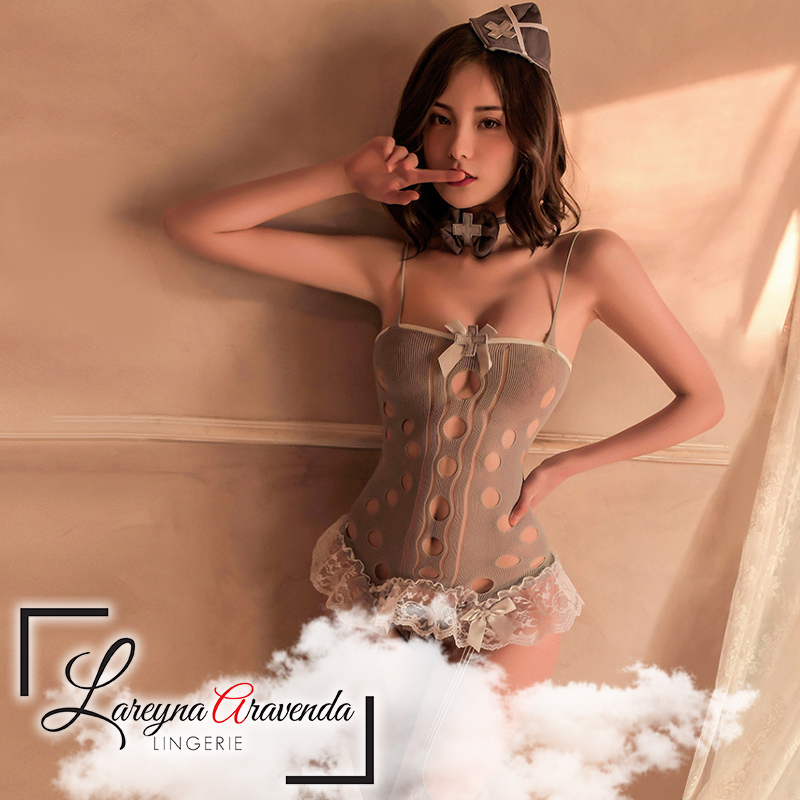 Jual Lareyna Aravenda Lingerie Body Stocking Jumbo Fit M Xxl Kostum