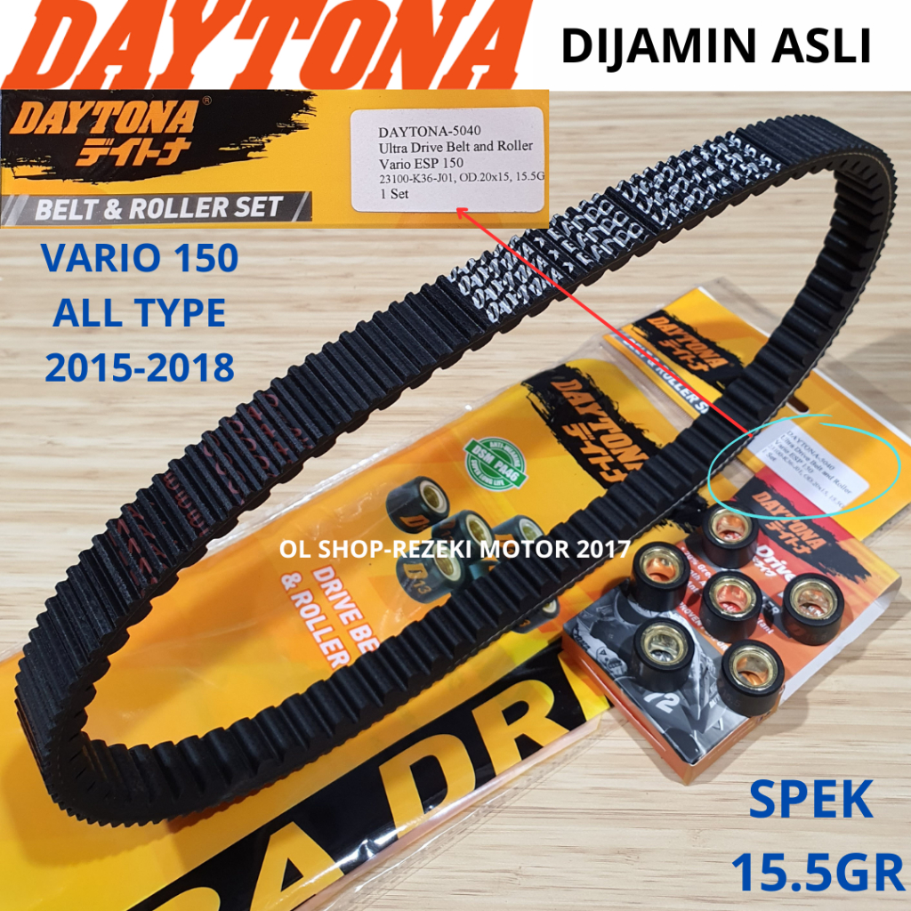 Jual Vanbelt Roller Daytona Honda Vario Beat Deluxe New Genio Koj