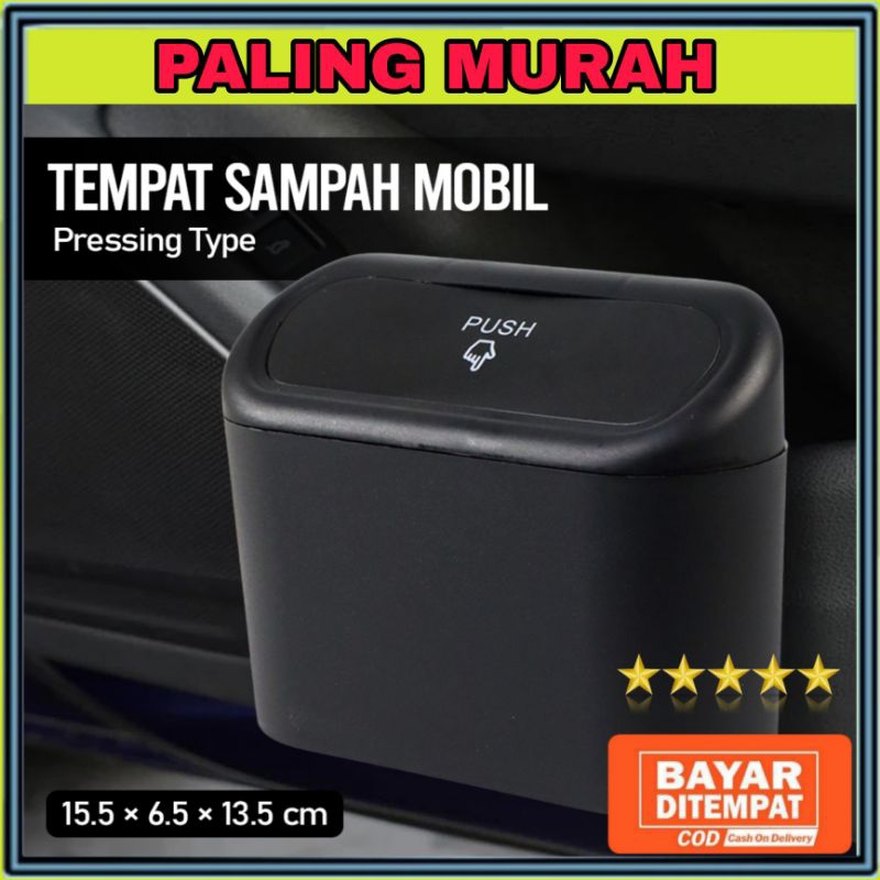 Jual Tempat Sampah Mobil Trash Bin Pressing Type DDE301 Black