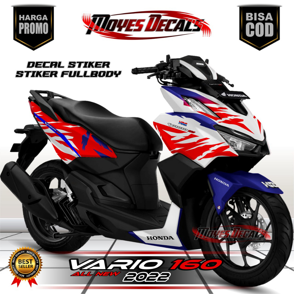 Jual Decal Vario 160 CBS Fullbody Motor Honda Sticker Motif HR 2623 COD