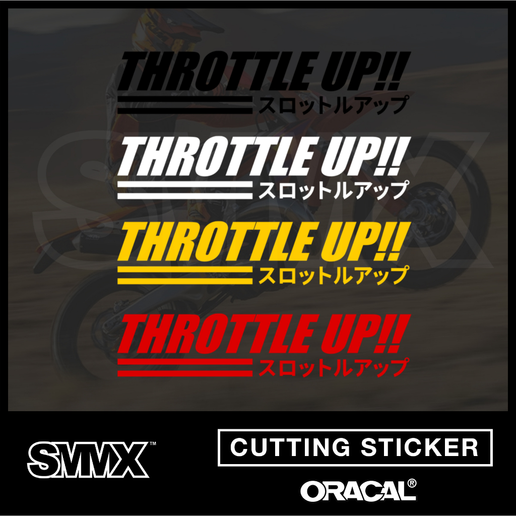 Jual Sticker Stiker Cutting Throttle Up Kanji Shopee Indonesia