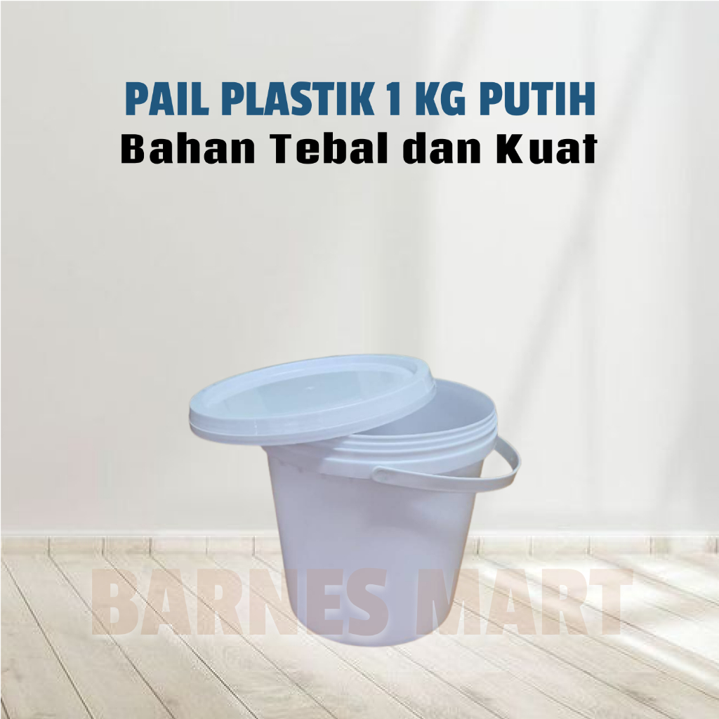 Jual EMBER PLASTIK 1KG PUTIH SUSU Pail 1kg Kondisi Baru Food