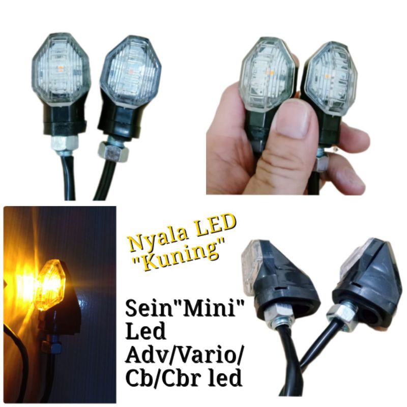 Jual Lampu Sein Mini Led Vario Adv Cbr Cb Rxking Vixion Harga Sepasang