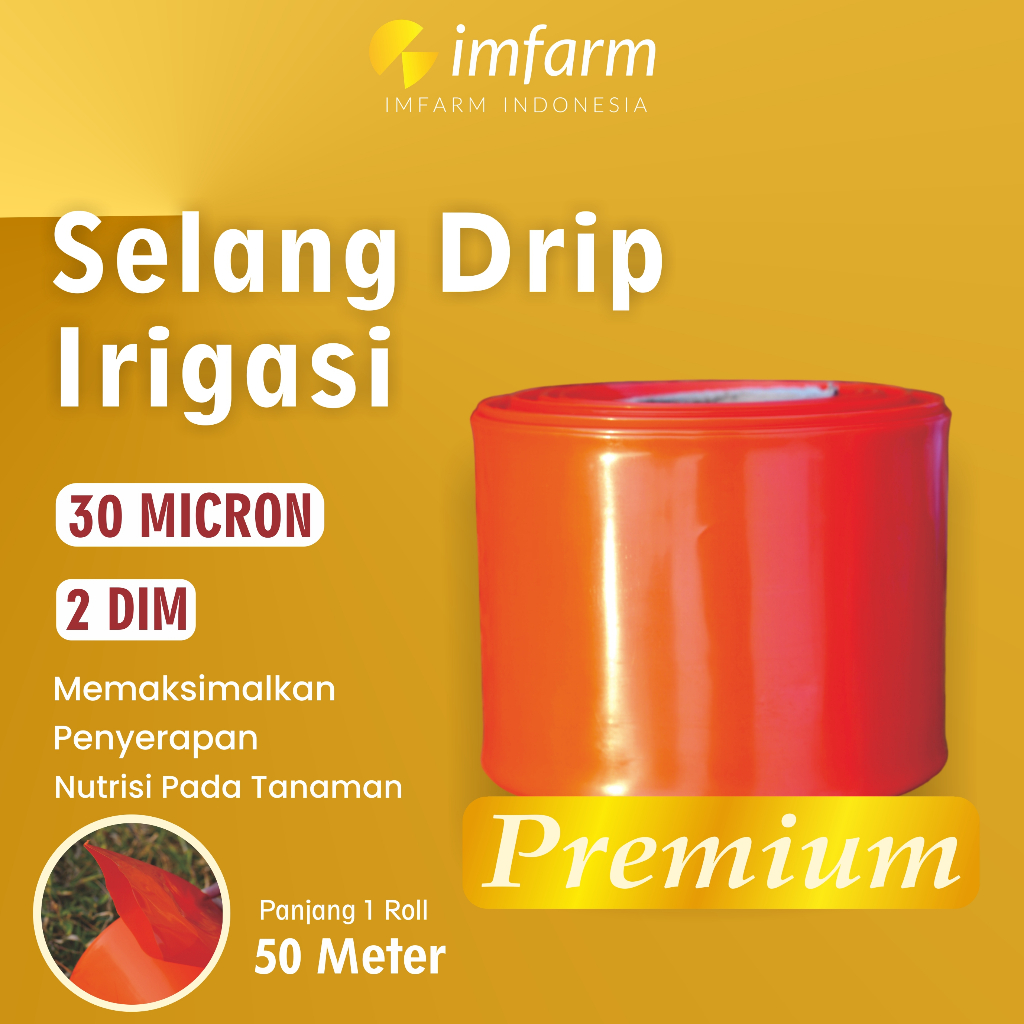 Jual Imfarm Selang Drip Micron Dim Meter Premium Inch