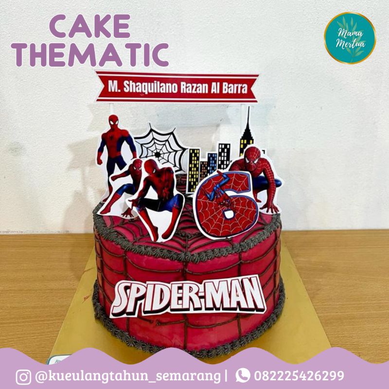 Jual Kue Ulang Tahun Tema Spiderman Semarang Kue Ultah Tema Spiderman