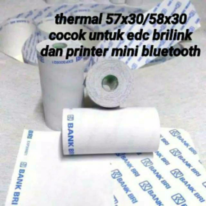 Jual Kertas Struk Kasir Thermal X X Logo Bank Bri Atas Bawah