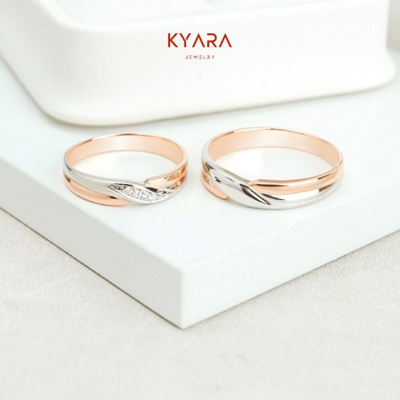 Jual Cincin Tunangan Couple Kawin Tunangan Lamaran Bisa Custom Model