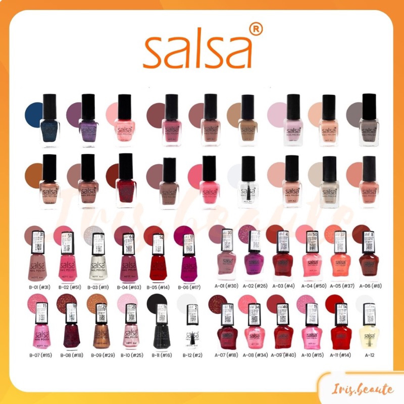 Jual SALSA Nail Polish Mix Nude Glam Kutek Cat Kuku Kutek