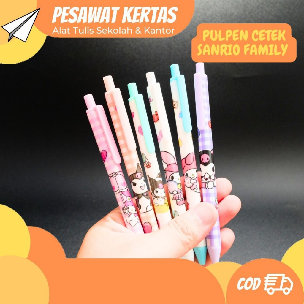 Jual Pulpen Cetek Sanrio Versi Set Isi Pcs Pen Cetek Sanrio