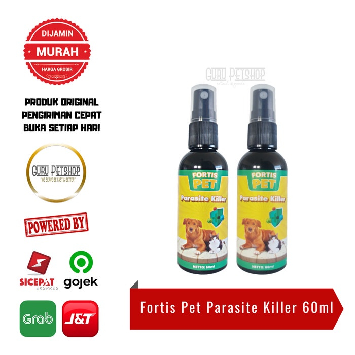 Jual Obat Jamur Scabies Demodex Fortis Pet Parasit Killer Spray Ml