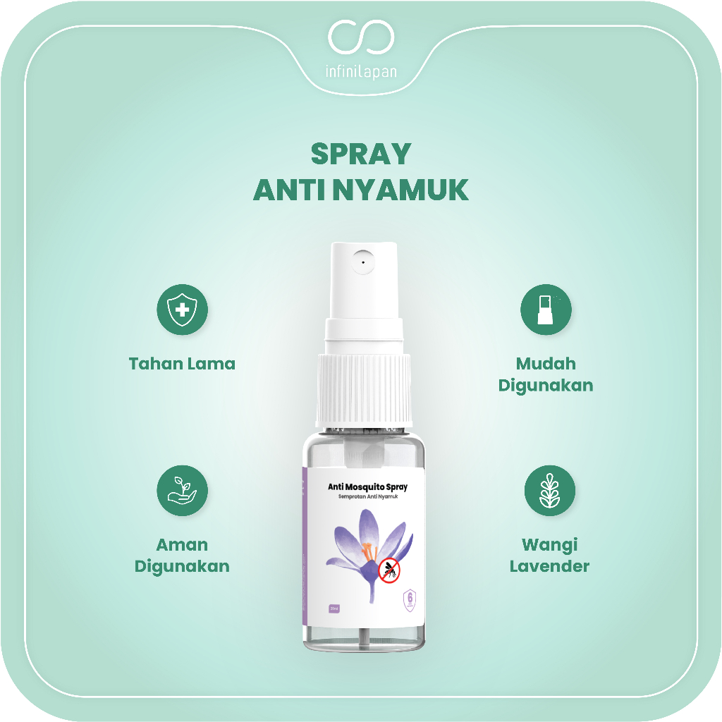 Jual Infinilapan Spray Anti Nyamuk Aman Untuk Bayi Hingga Dewasa Dengan