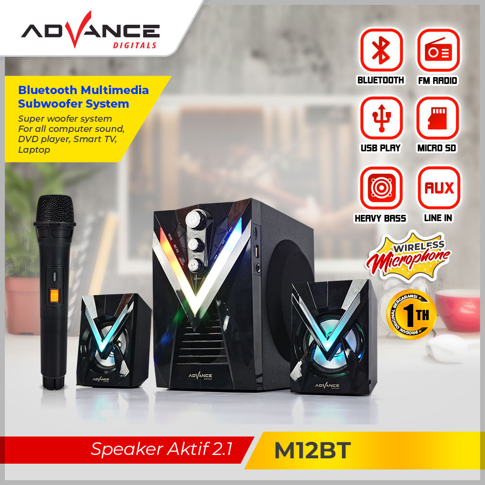 Jual Speaker Aktif Advance Bluetooth M10 BT M10BT M 10BT Extra Bass