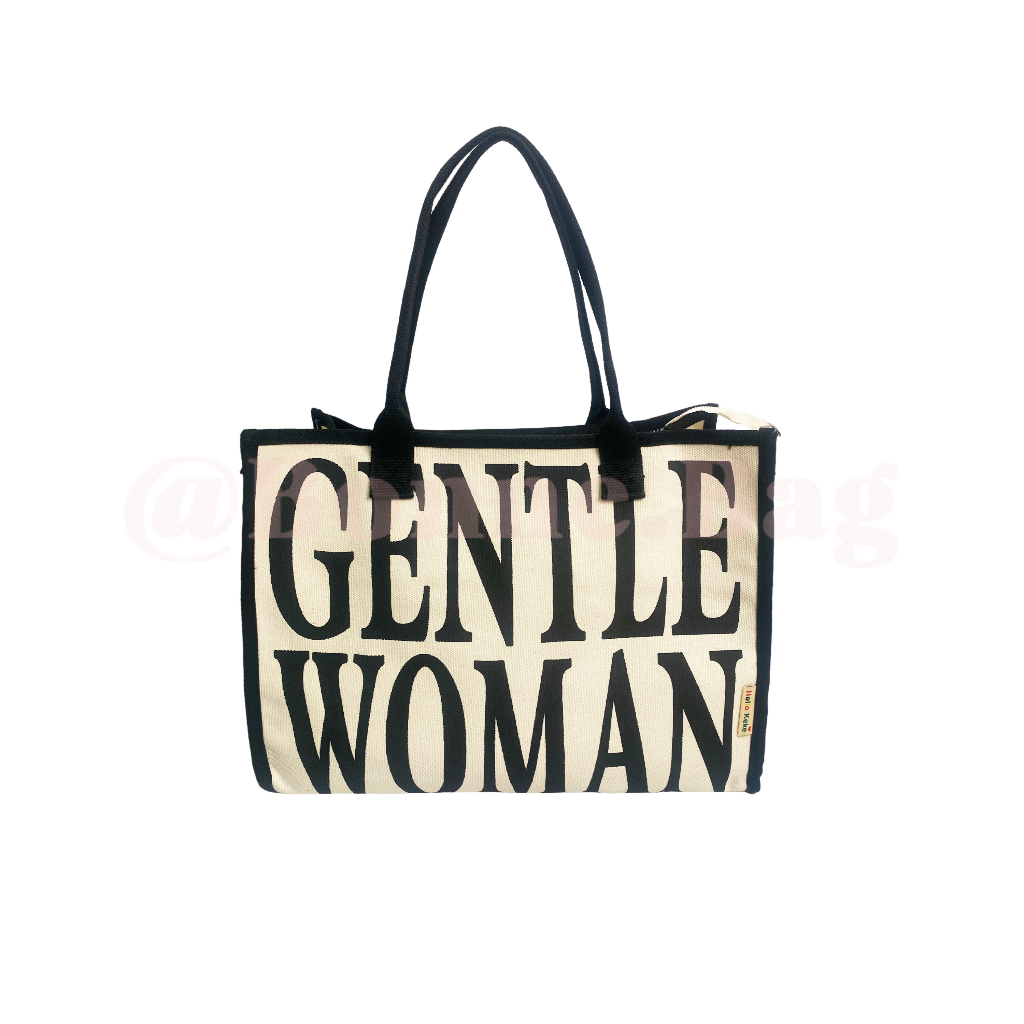 Jual SQUARE GENTLE WOMEN Large Tote Bag Tas Laptop Wanita Besar Viral