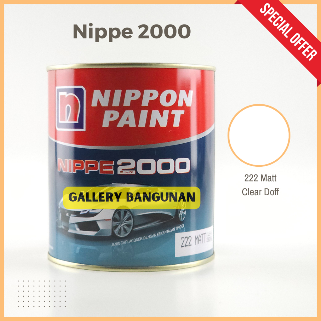 Jual Nippe Clear Matt Cat Kayu Besi Nc Nippon Paint Kemasan