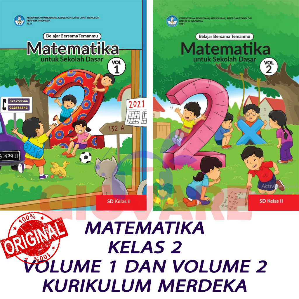 Jual Buku Matematika Kelas Kurikulum Merdeka Mtk Vol Dan