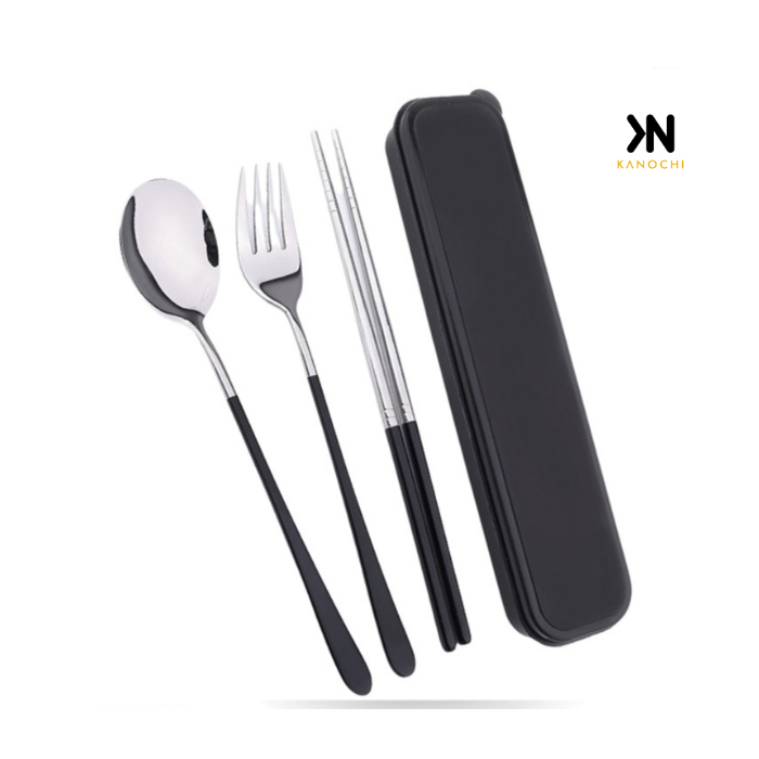 Jual Alat Makan Korea In Cutlery Set Sendok Garpu Sumpit Stainless