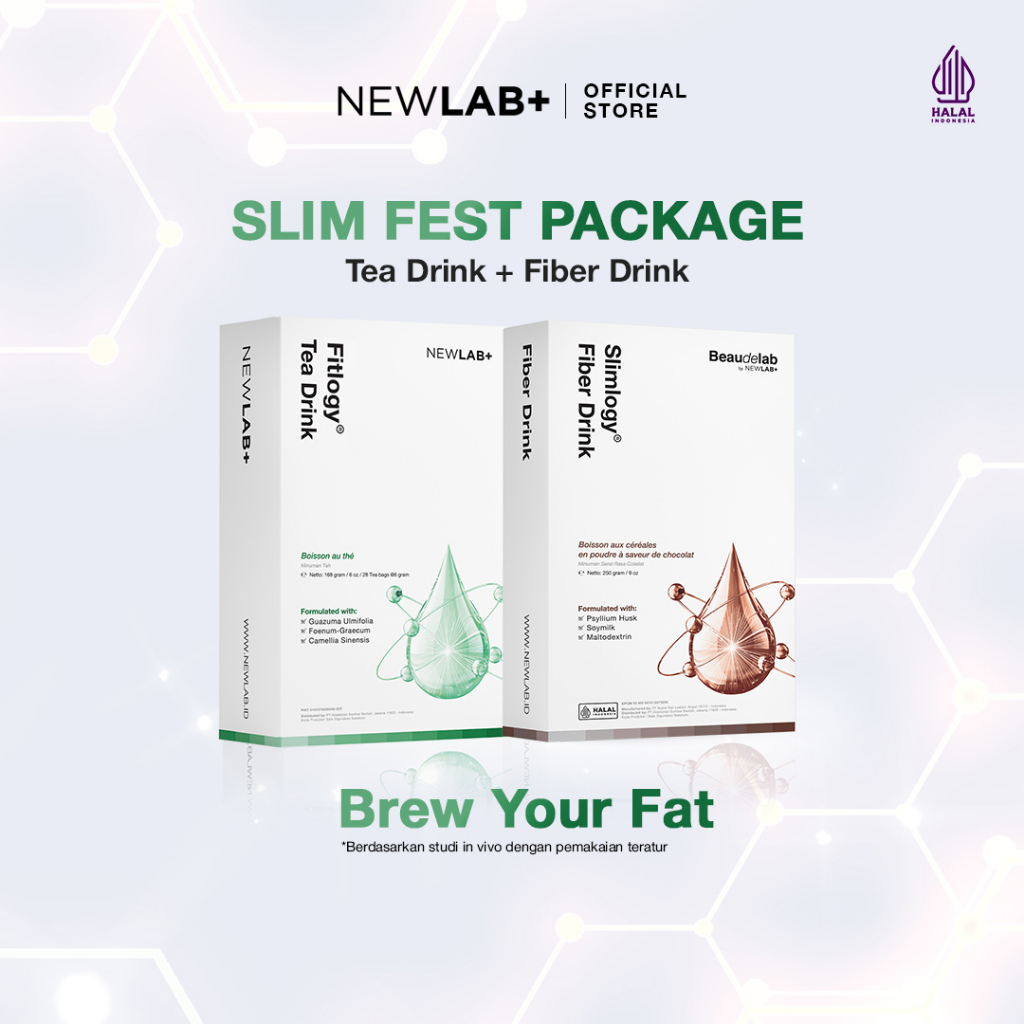 Jual Paket Bundling Slimming Package Newlab Fiber Drinknewlab