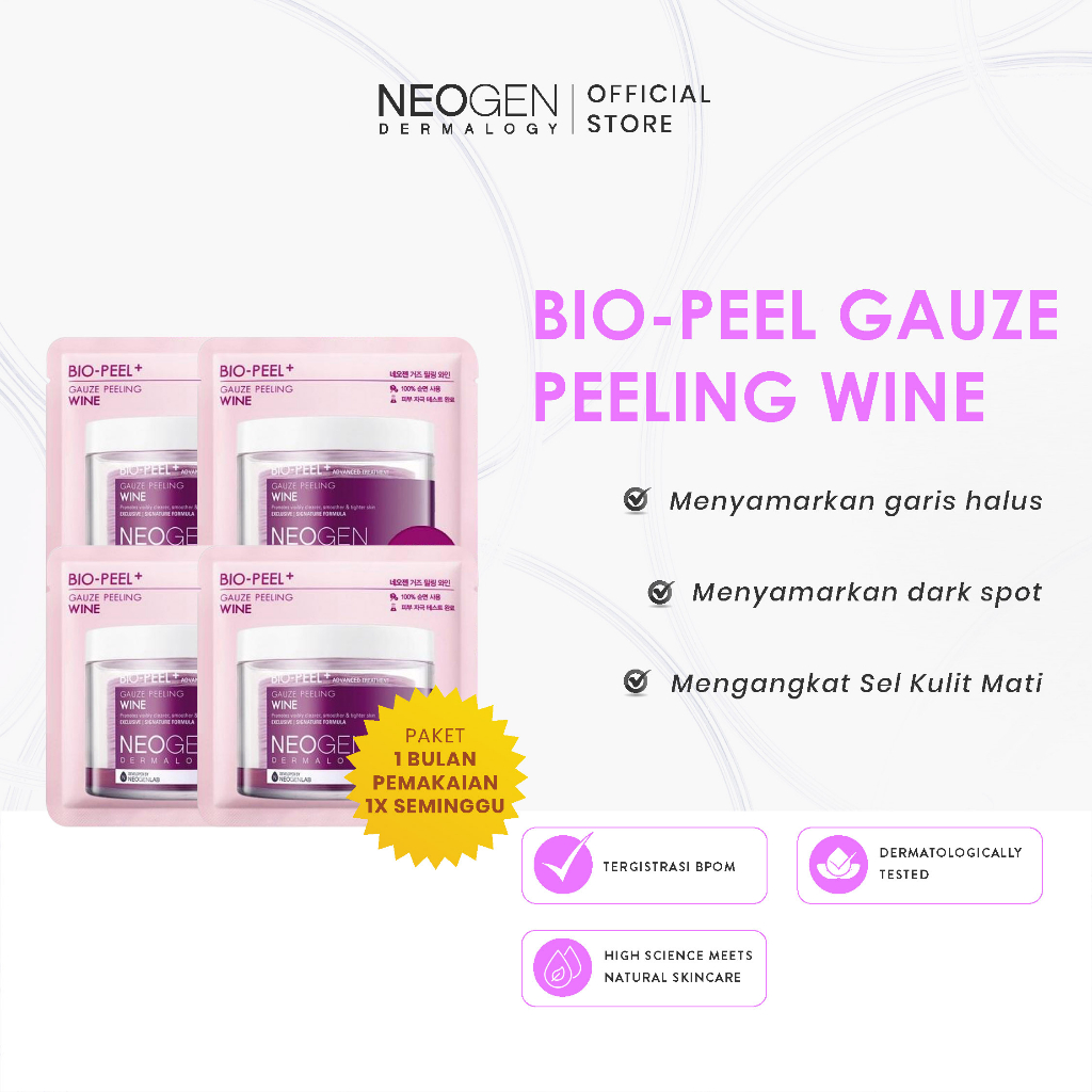 Jual Neogen Dermalogy Gauze Peeling Wine Sachet Bundle Shopee Indonesia