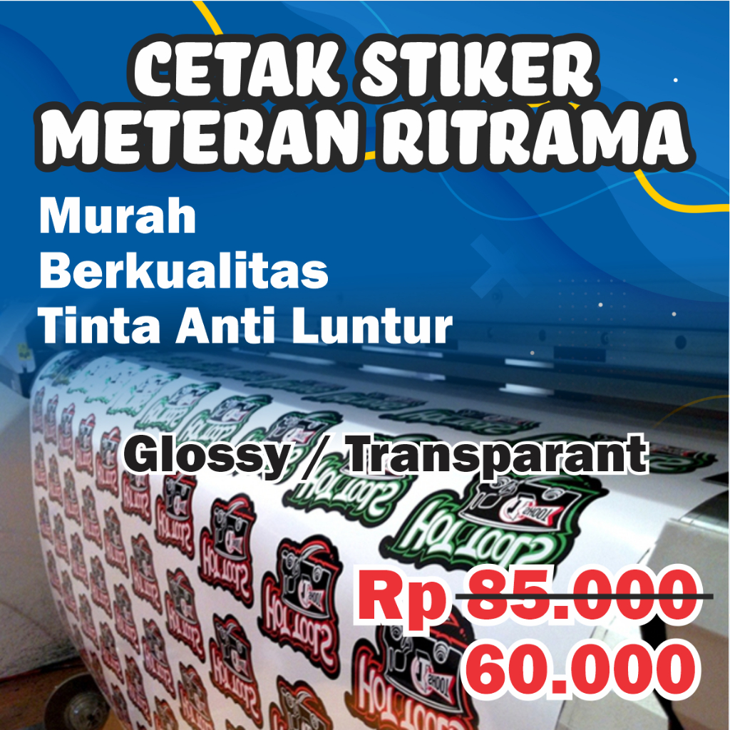 Jual Cetak Stiker Meteran Ritrama Murah Shopee Indonesia