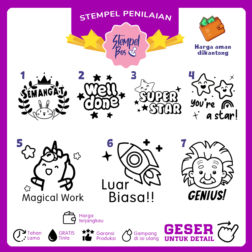 Jual Stempel Guru Penilaian Reward Shopee Indonesia