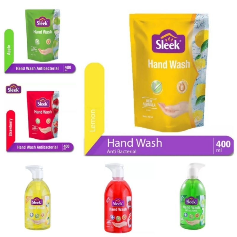 Jual Sleek Hend Wash Antibacterial Ml Refiill Ml Sabun Cuci