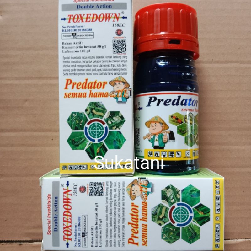 Jual Insektisida Toxedown Ec Predator Semua Hama Ulat Dan Telur