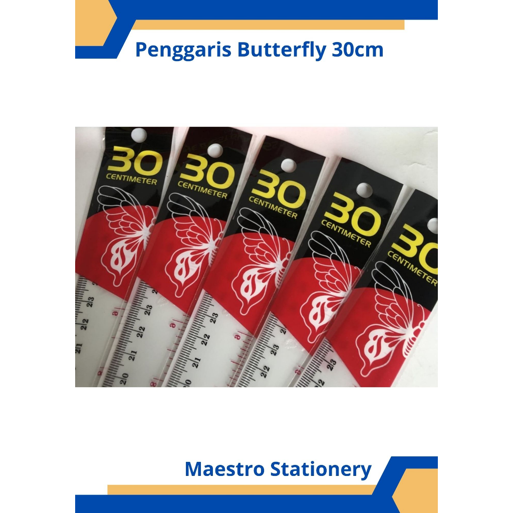 Jual Penggaris Butterfly Cm Shopee Indonesia