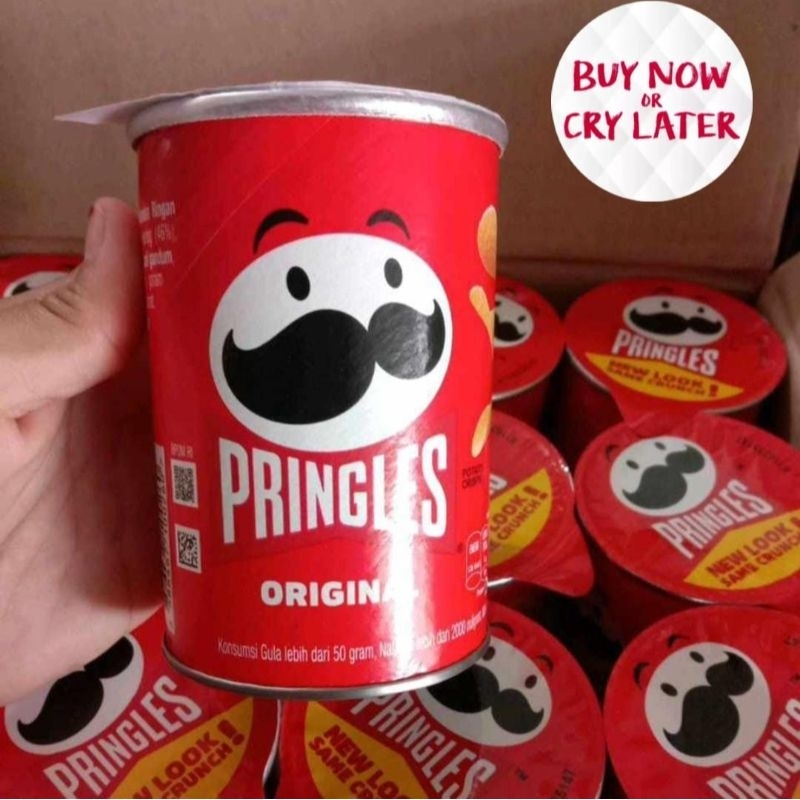 Jual Pringles Mini 1 Dus Rasa Original Isi 12 Kaleng 12 X 42 Gram