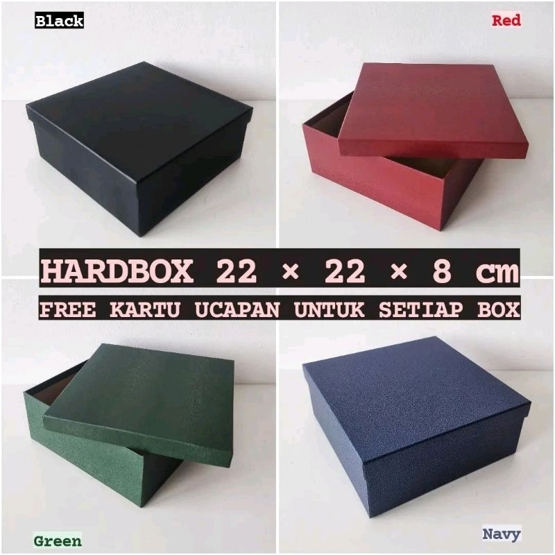 Jual HARDBOX 22x22x8 KOTAK KADO BOX HAMPERS SOUVENIR Shopee Indonesia