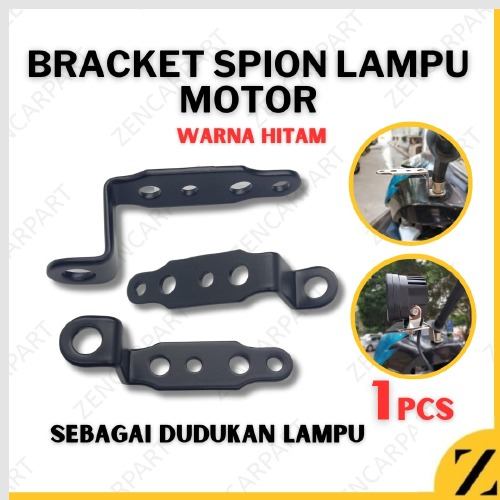 Jual Bracket Braket Breket Lampu Led Tembak Spion Motor Bar Stand Besi