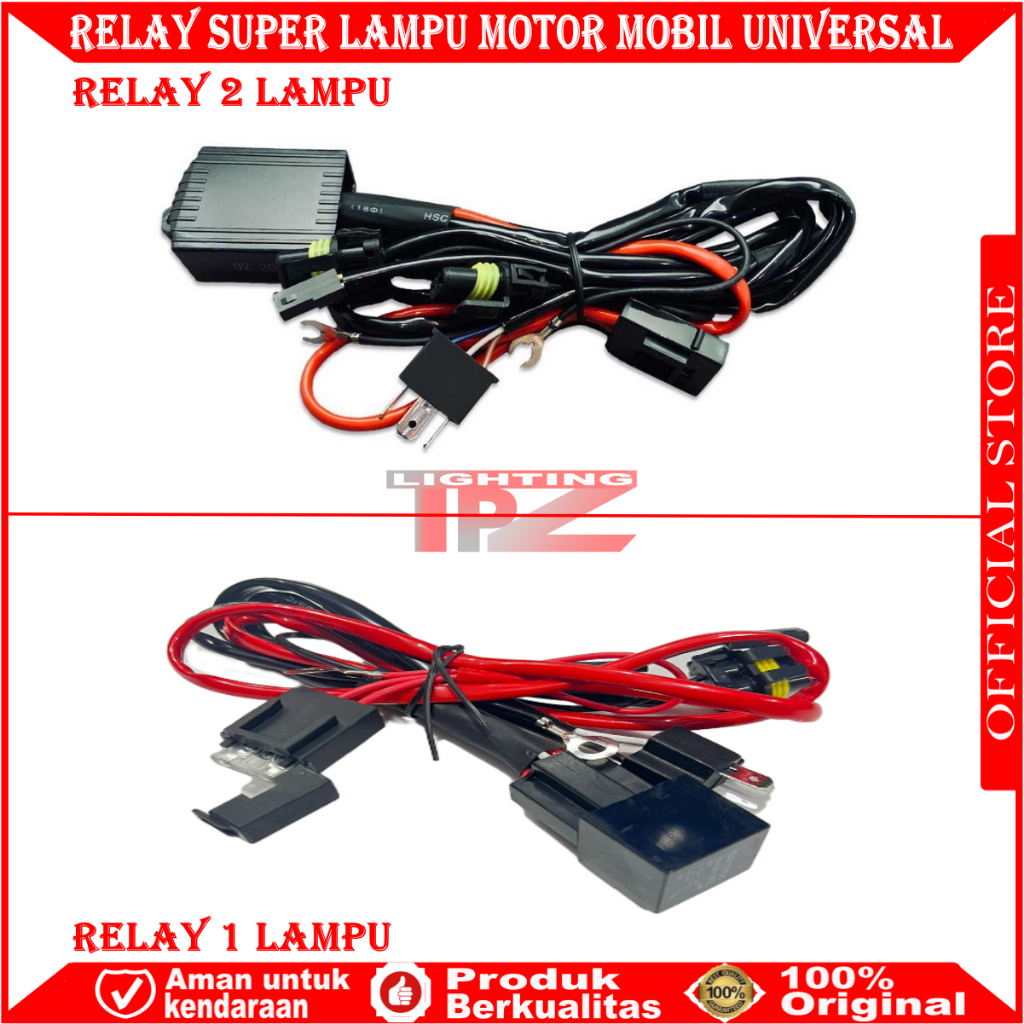 Jual ORIGINAL KABEL RELAY BILED MOTOR MOBIL RELAY MOTOR SUPER 1 LAMPU