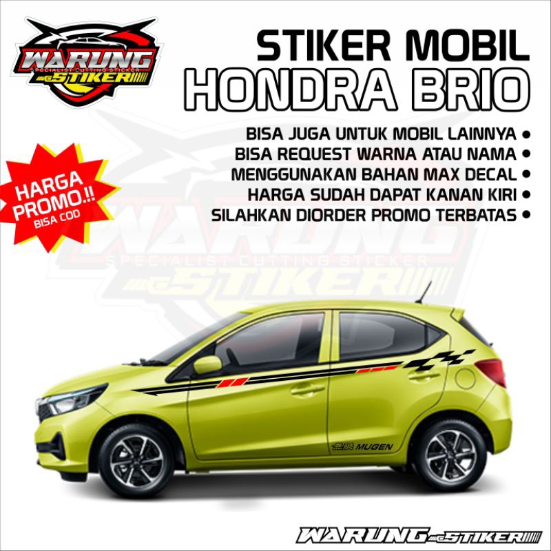 Jual Stiker Mobil Honda Brio Shopee Indonesia