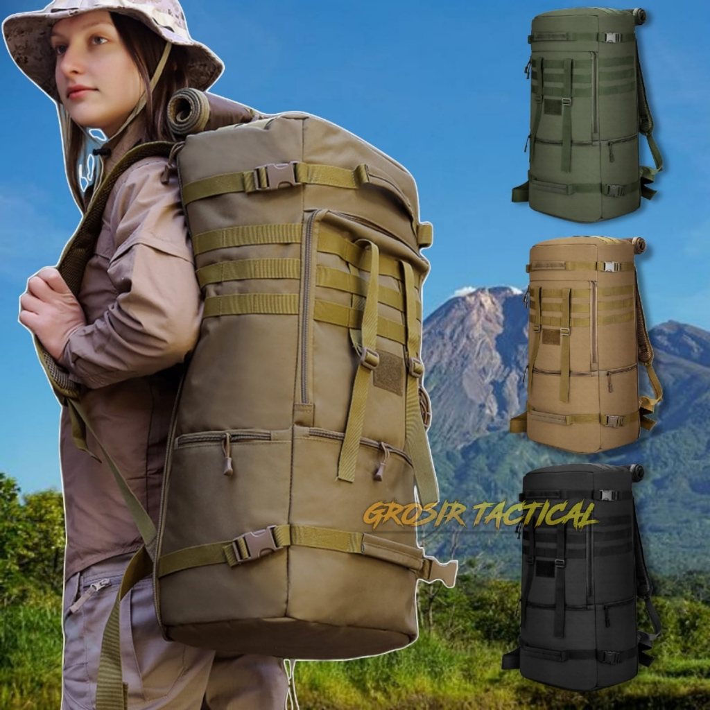 Jual W025 Tas Ransel Pria Tas Tactical Pria Bahan Nilon Kanvas Import