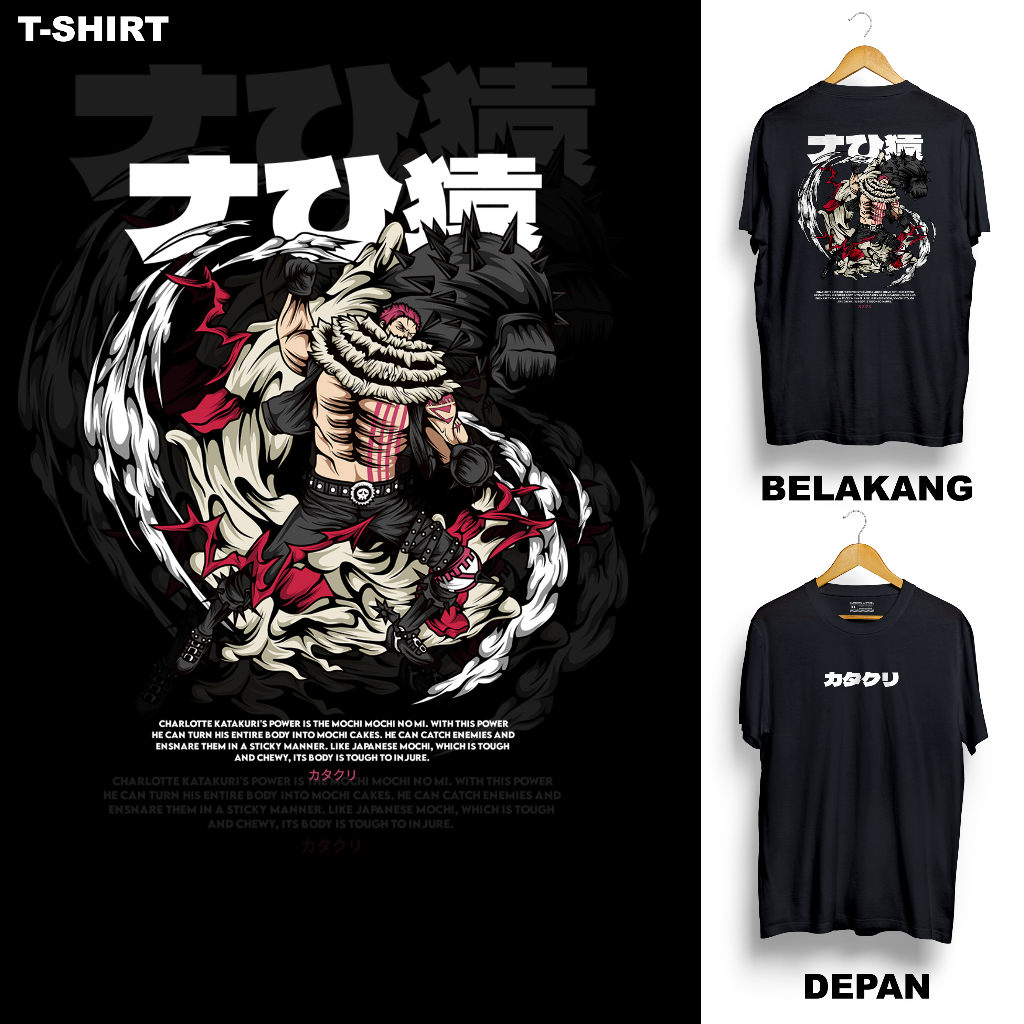 Jual KATAKURI KAOS DEWASA MOTIF ANIME ONE PIECE OP KARAKTER KATAKURI