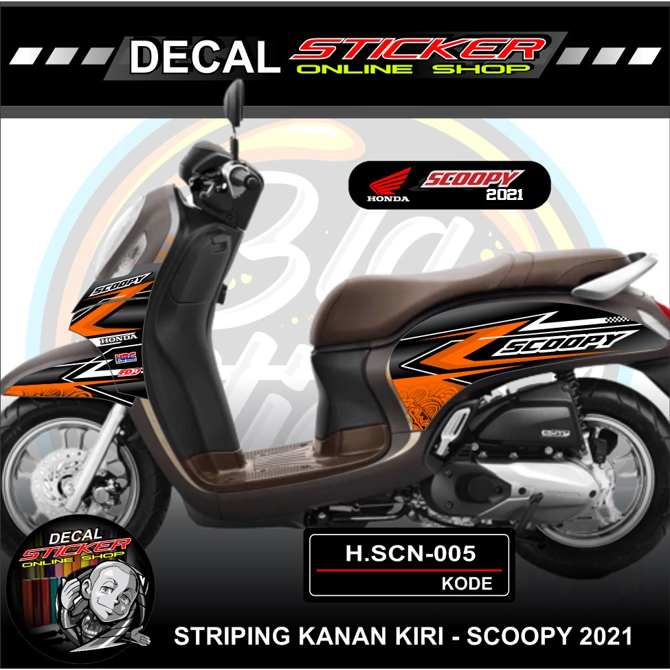 Jual Stiker Striping SCOOPY F1 Sticker Stripping Scoopi DeCal Motor