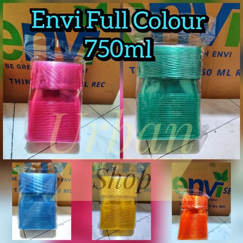 Jual Thinwall Envi Full Colour Ml Ml Isi Set Murah Shopee