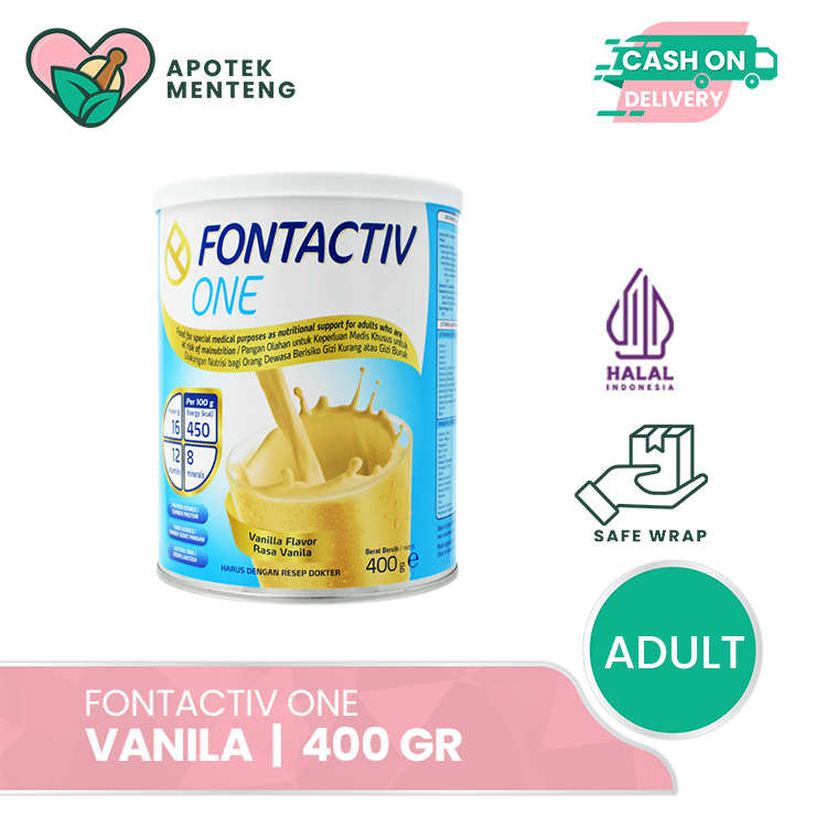 Jual Fontactiv One Rasa Vanila Gr Susu Penambah Nutrisi Dewasa