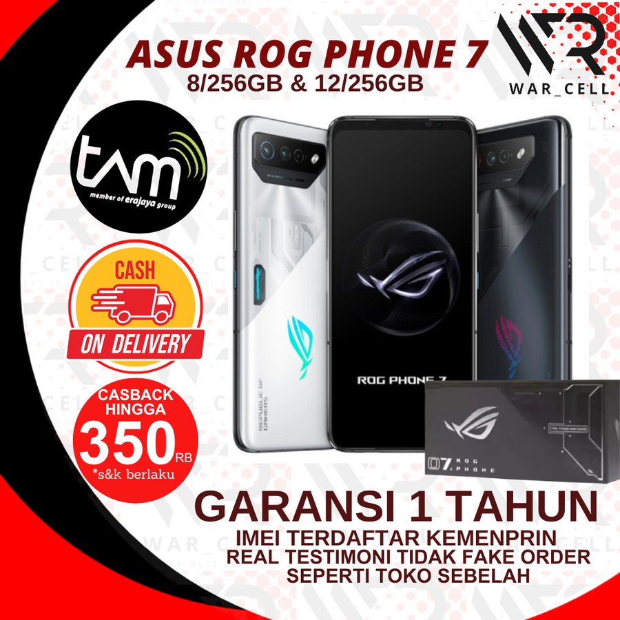 Jual TAM ASUS ROG PHONE 7 8 256GB 12 256GB GARANSI RESMI INDONESIA