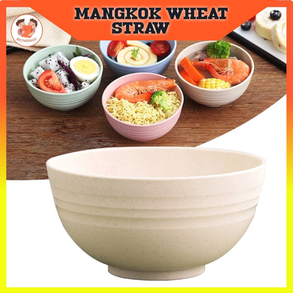 Jual Brother S Shop Mangkok Wheat Straw Mangkuk Makan Plastik Bowl