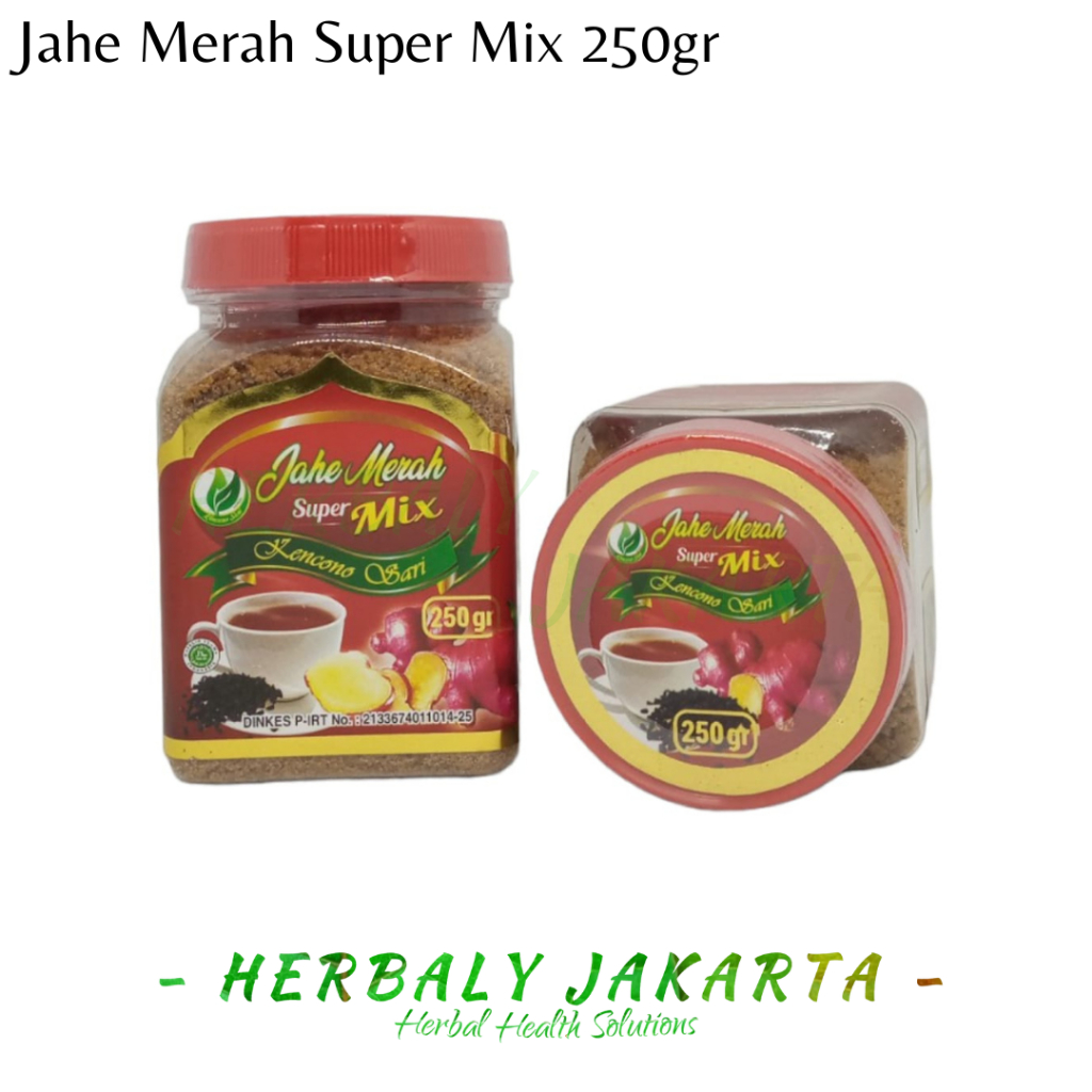 Jual Jahe Merah Super Mix Kencono Sari Gr Jahe Merah Alami Shopee